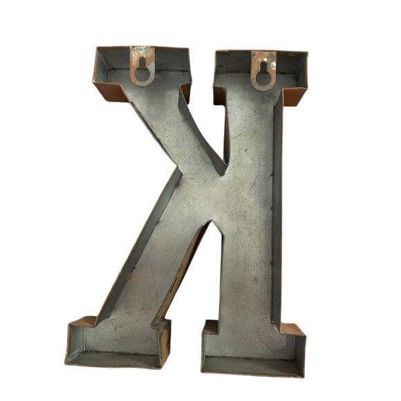 Letter K Home Decor Sign Rustic 8"x6" - Picture 2 of 2
